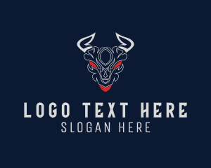 Evil Horn Character  Logo
