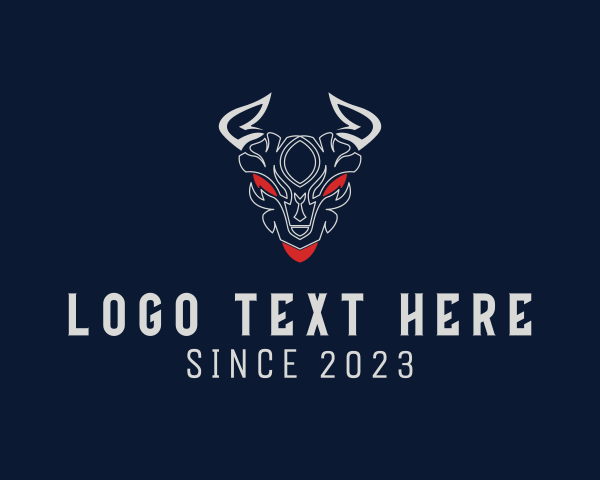 Evil Horn Character  logo