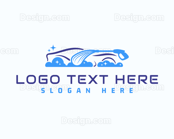 Automotive Car Wash Cleaning Logo