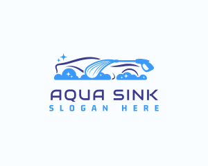 Automotive Car Wash Cleaning Logo