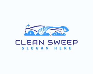 Automotive Car Wash Cleaning logo design