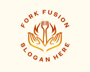 Fork Fire Grill logo design