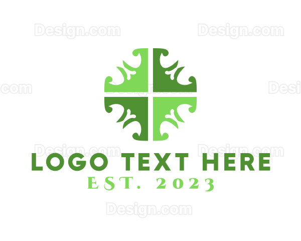 Ornate Elegant Cross Logo