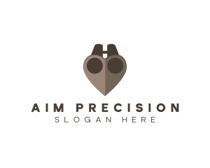 Brown Heart Binoculars logo