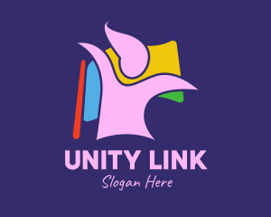Colorful Lady Flag  logo