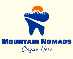 Mountain Dental Tooth logo design