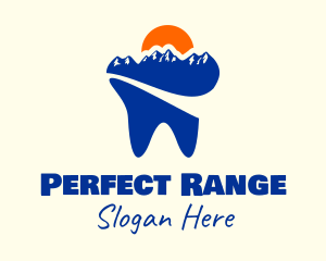 Mountain Dental Tooth logo design