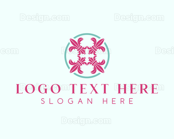 French Flower Luxury Logo