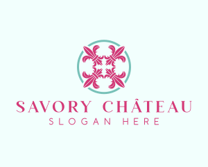 French Flower Luxury logo design