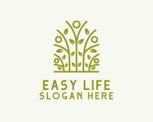 Natural Leaves Gardening logo design