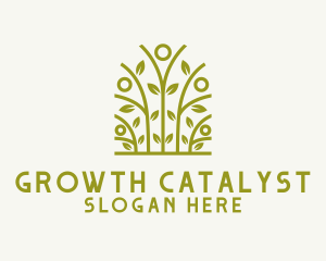 Natural Leaves Gardening logo design