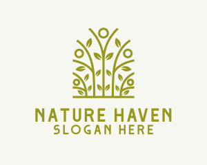 Natural Leaves Gardening logo design