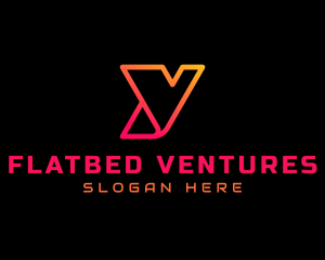 Gradient Tech Letter Y  logo design