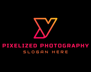 Gradient Tech Letter Y  logo design