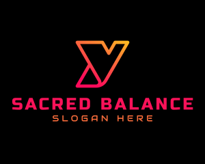 Gradient Tech Letter Y  logo design