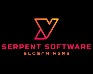 Gradient Tech Letter Y  logo design