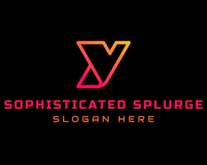 Gradient Tech Letter Y  logo design