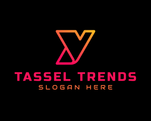 Gradient Tech Letter Y  logo design