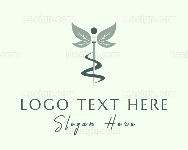 Medical Acupuncture Leaf Logo