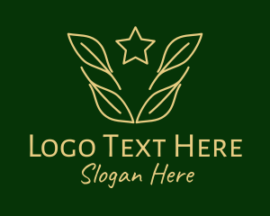 Gold Leaf Star  logo