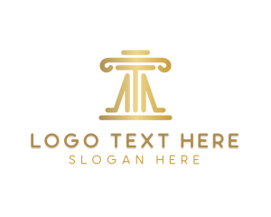 Elegant Pillar Letter T logo