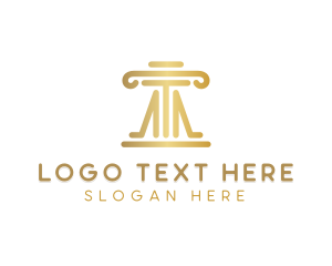 Elegant Pillar Letter T Logo