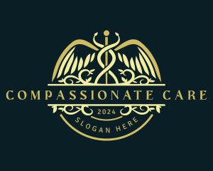 Hospital Caduceus Health logo design