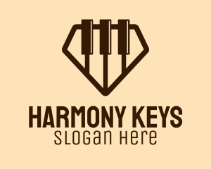 Diamond Piano Keys logo