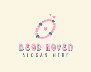 Beaded Bracelet Accessory logo design