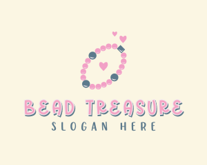 Beaded Bracelet Accessory logo design