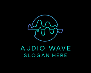 Neon Sound Wave logo