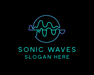 Neon Sound Wave logo
