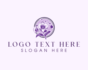 Nature Orchid Flower logo