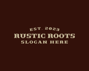 Rustic Western Style logo design