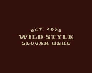 Rustic Western Style logo design