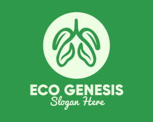 Green Eco Lungs logo design