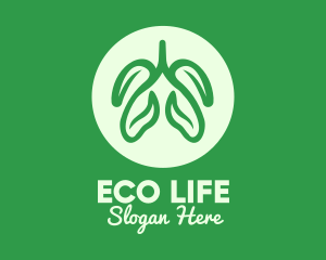 Green Eco Lungs logo design