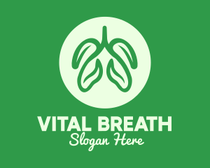 Green Eco Lungs logo design