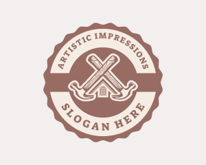 Home Repair Hammer logo design