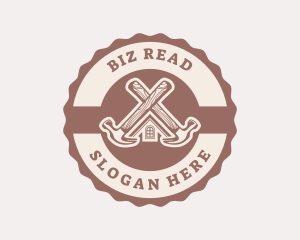 Home Repair Hammer logo design