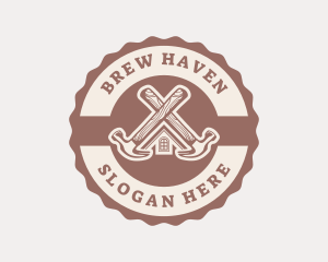 Home Repair Hammer logo design