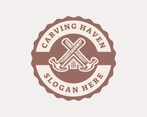 Home Repair Hammer logo design