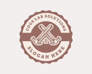 Home Repair Hammer logo design