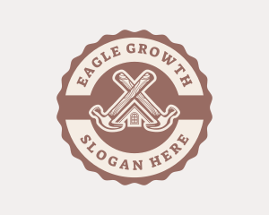 Home Repair Hammer logo design