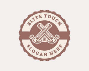 Home Repair Hammer logo design