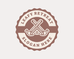 Home Repair Hammer logo design