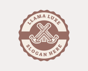 Home Repair Hammer logo design