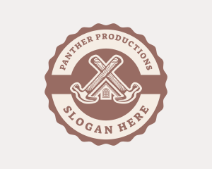 Home Repair Hammer logo design