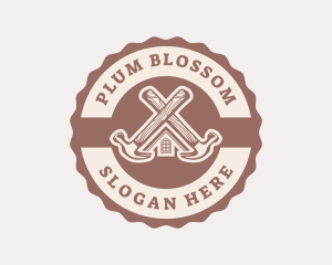 Home Repair Hammer logo design