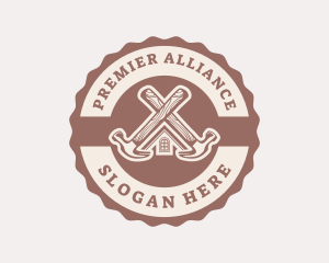 Home Repair Hammer logo design